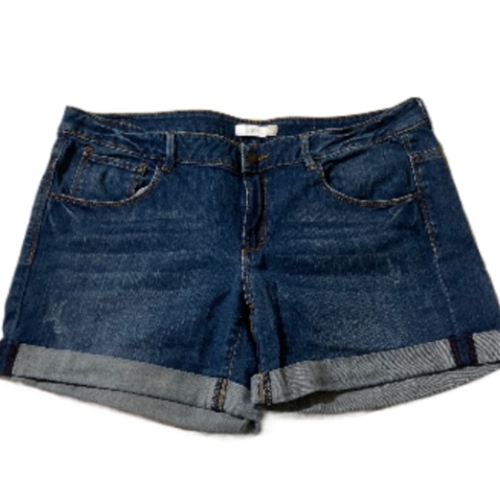EUC Esprit Distressed Boy Cut Denim Shorts Size 12